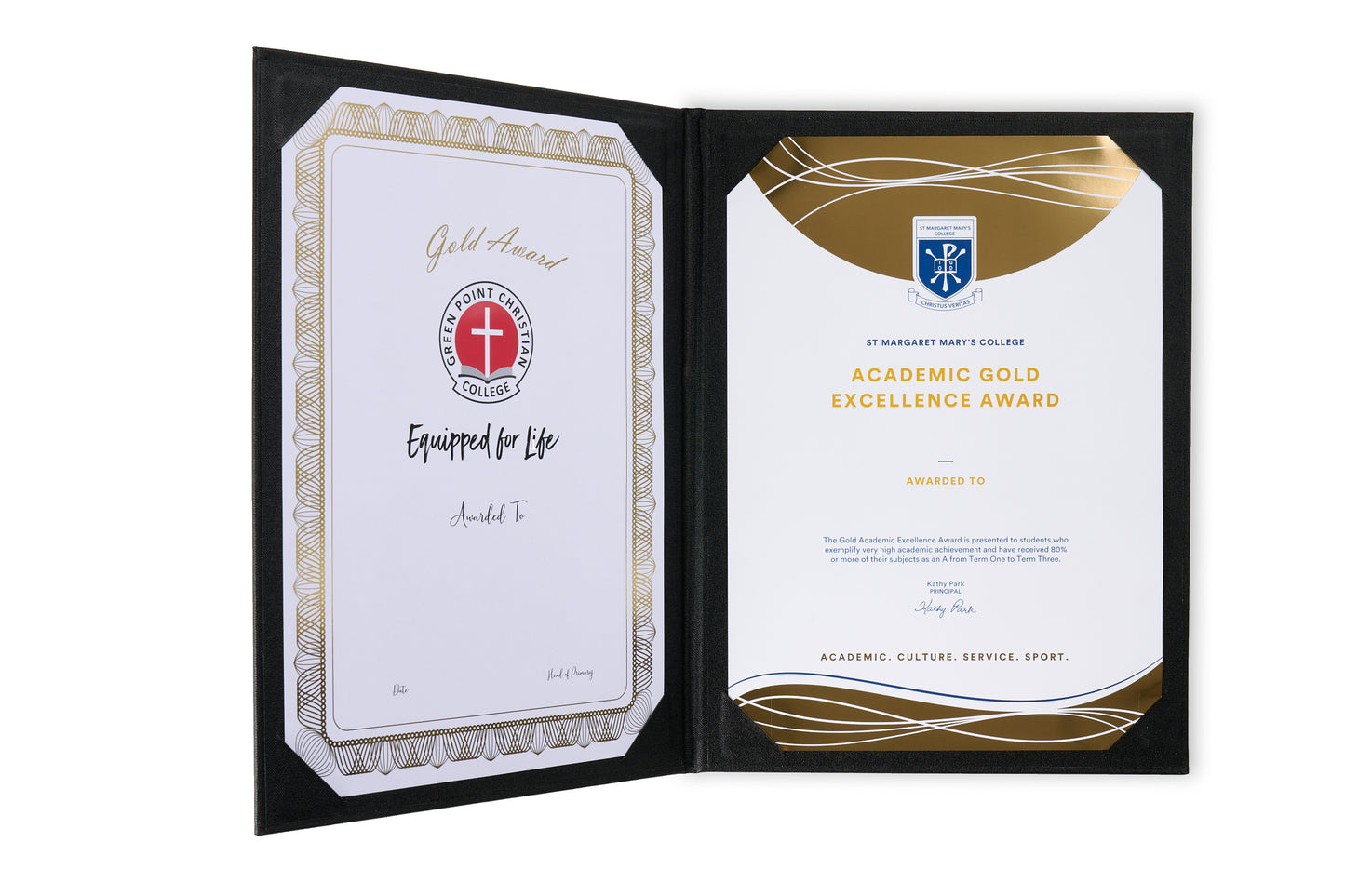 Custom Luxury Photo Certificate Folder