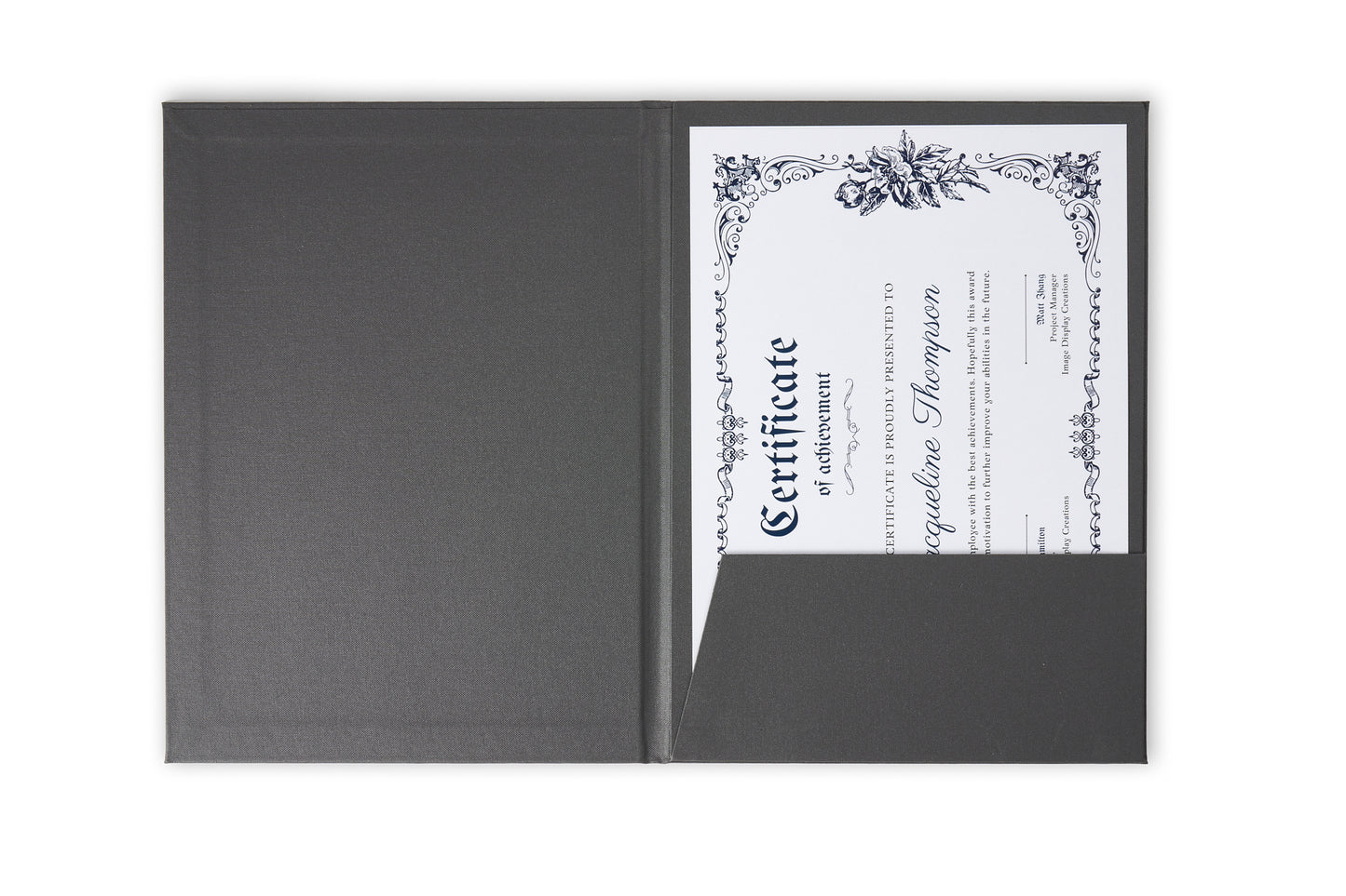 Custom Luxury Photo Certificate Folder