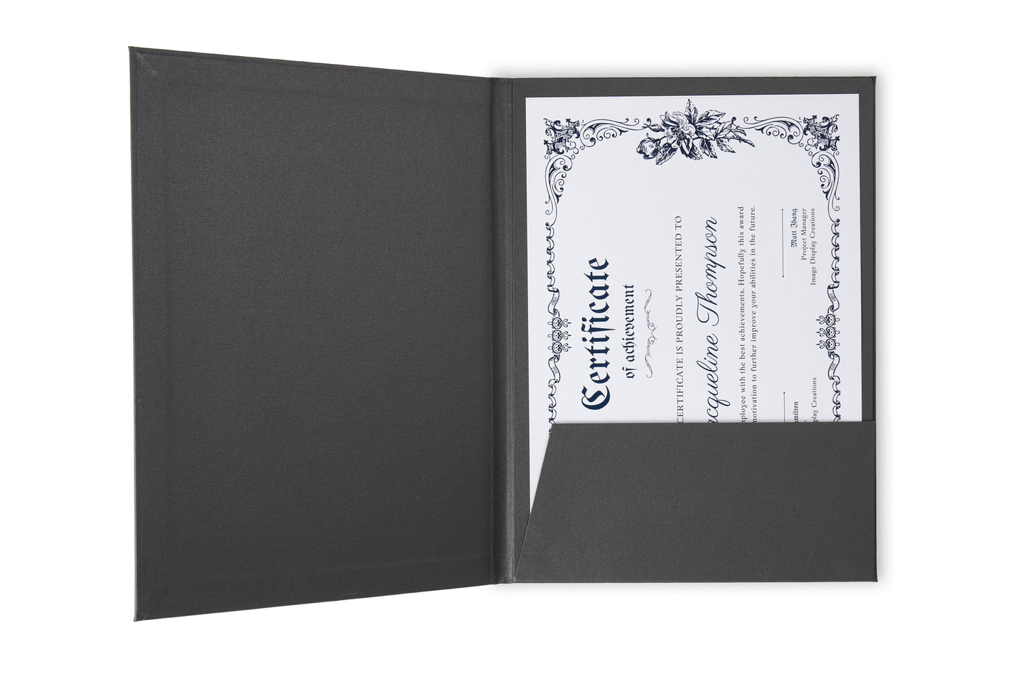 Custom Luxury Photo Certificate Folder
