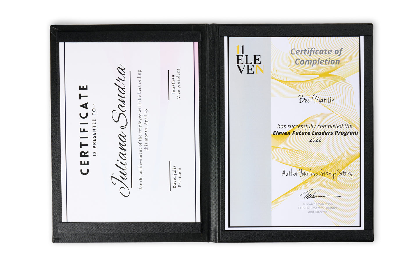Custom Luxury Photo Certificate Folder