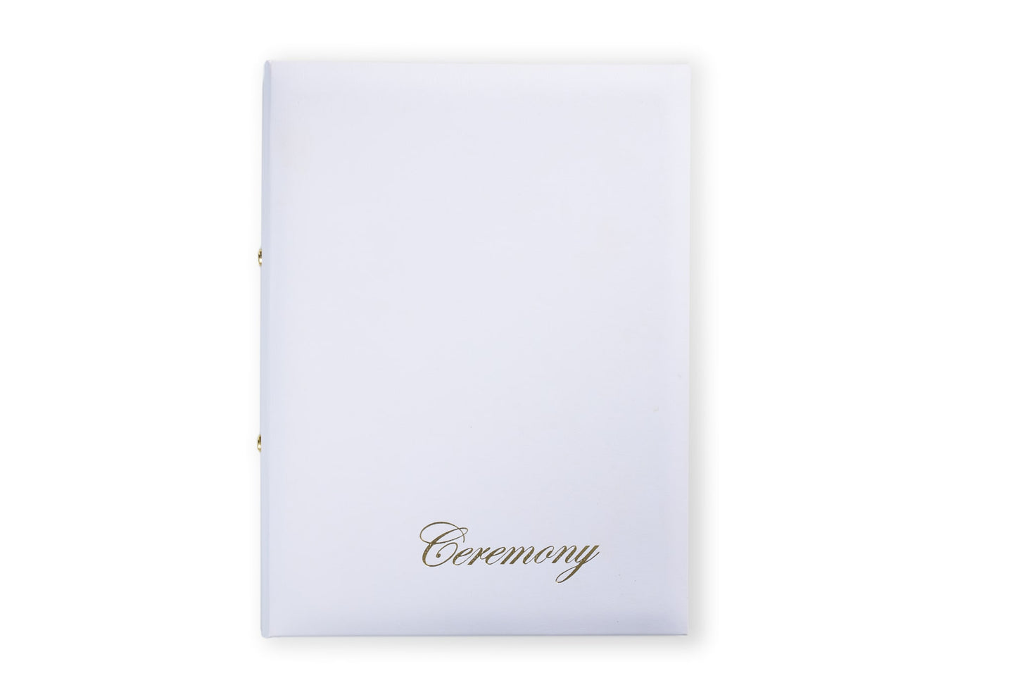 Notes Folders Foil Print Ceremony White