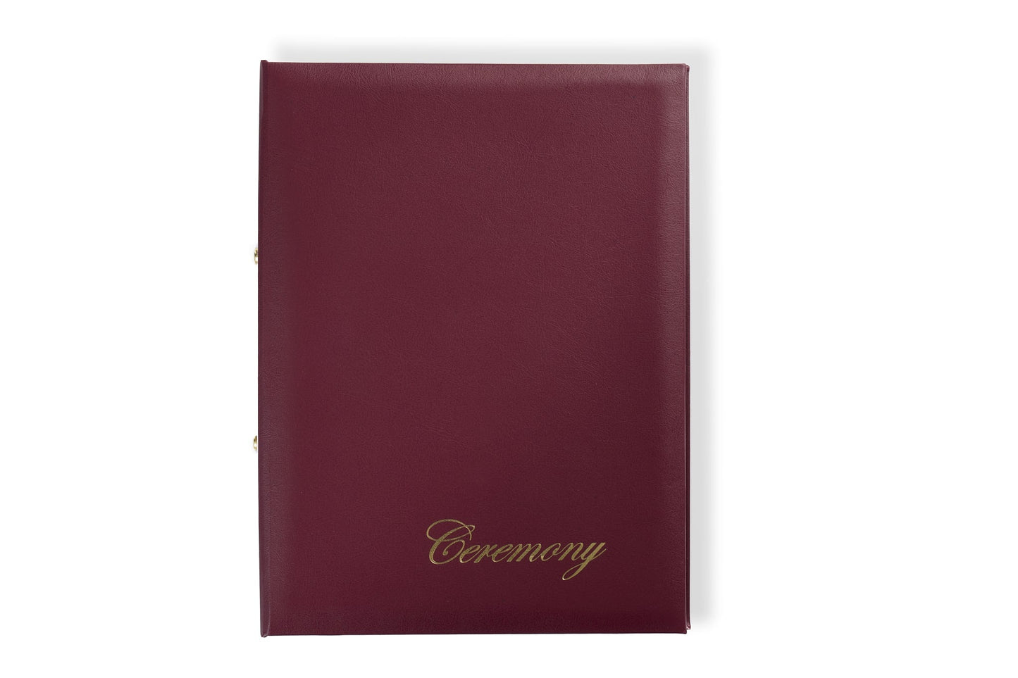 Notes Folders Foil Print Ceremony Burgundy