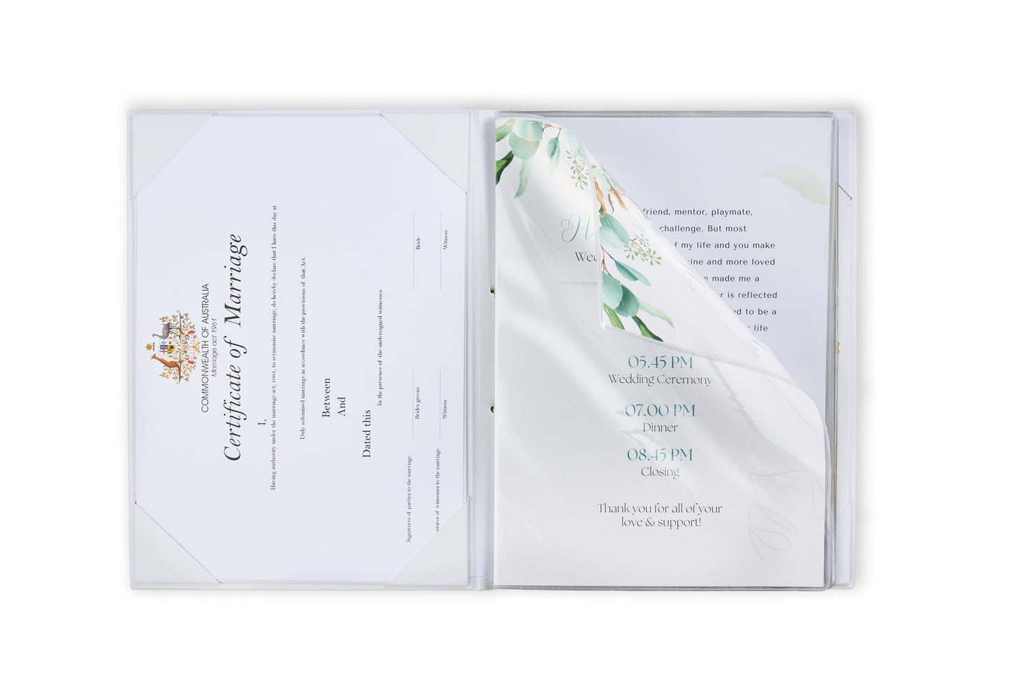 Notes Folders Foil Print Ceremony