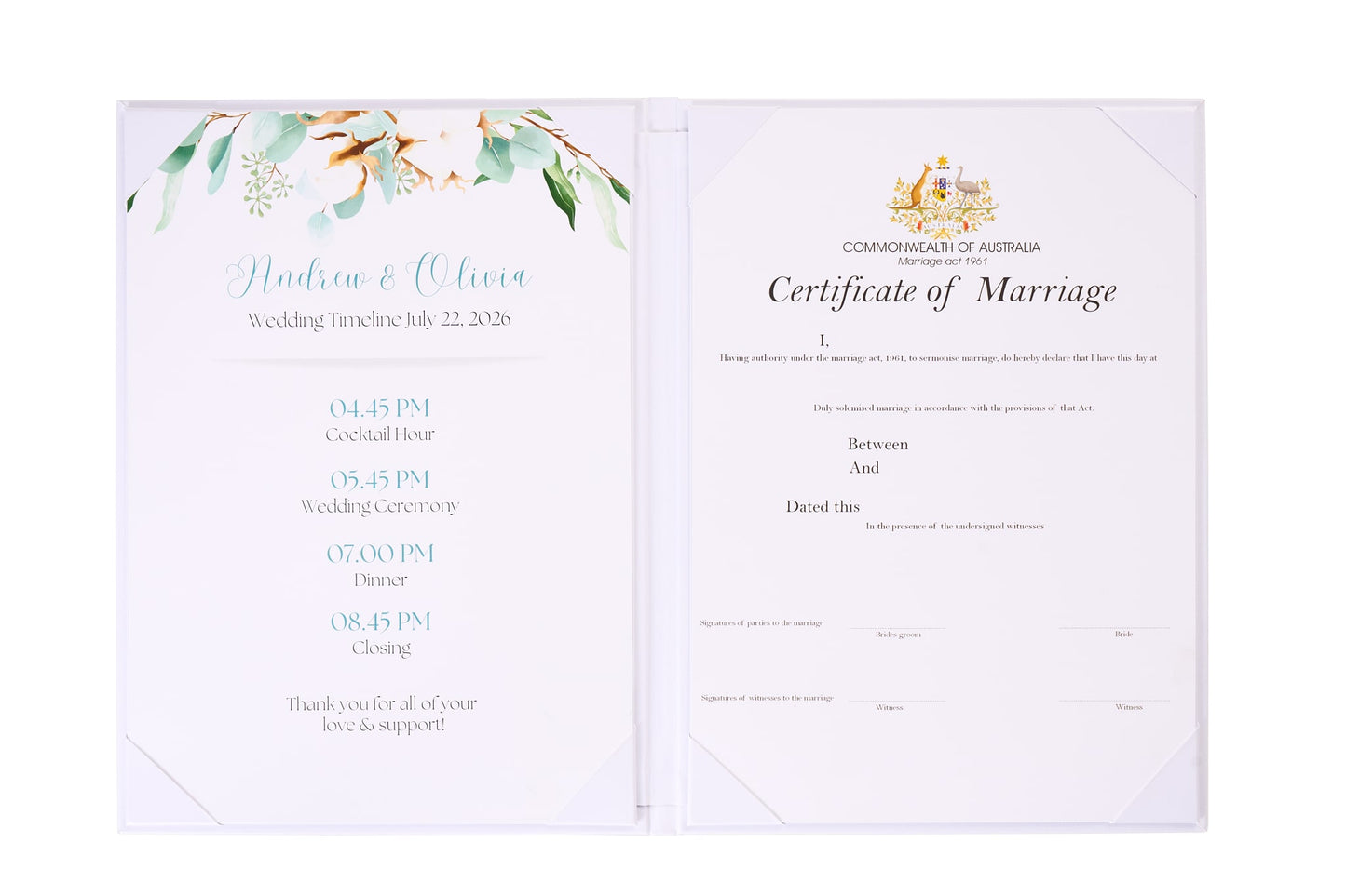 A4 Premium 2 Certificate Signing Folders