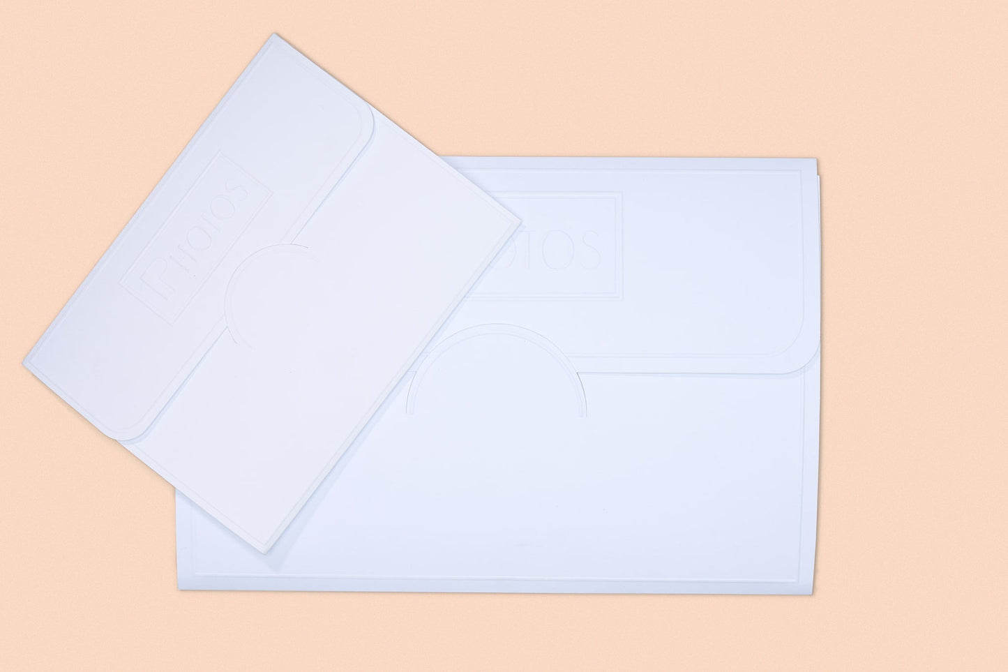 White Photo Wallet Photo Embossed