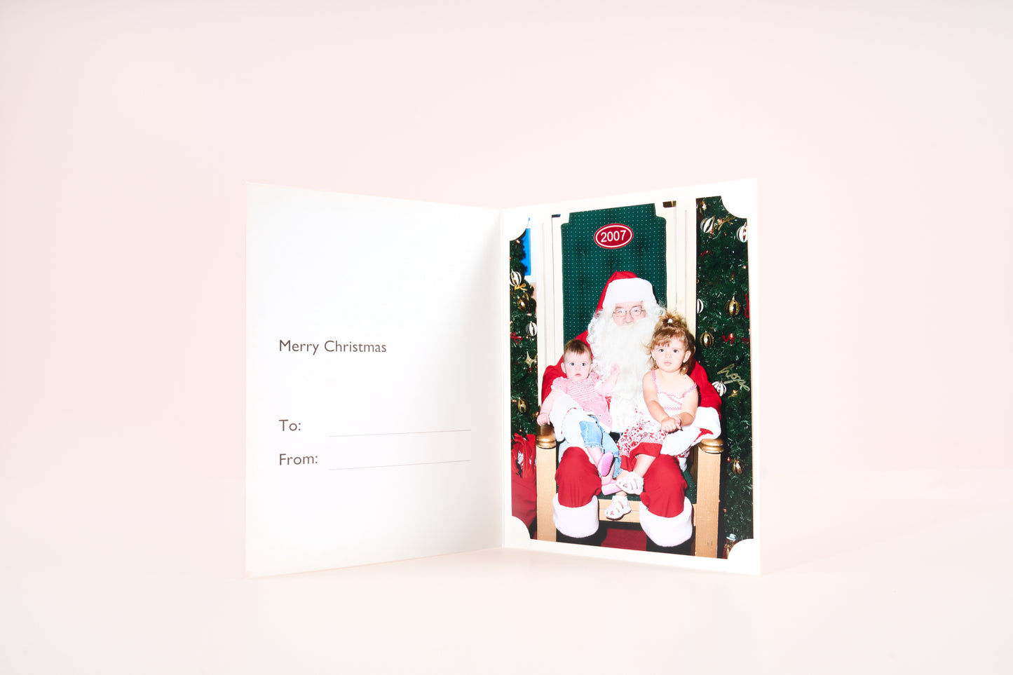 Santa Photo Folder Corner Mount