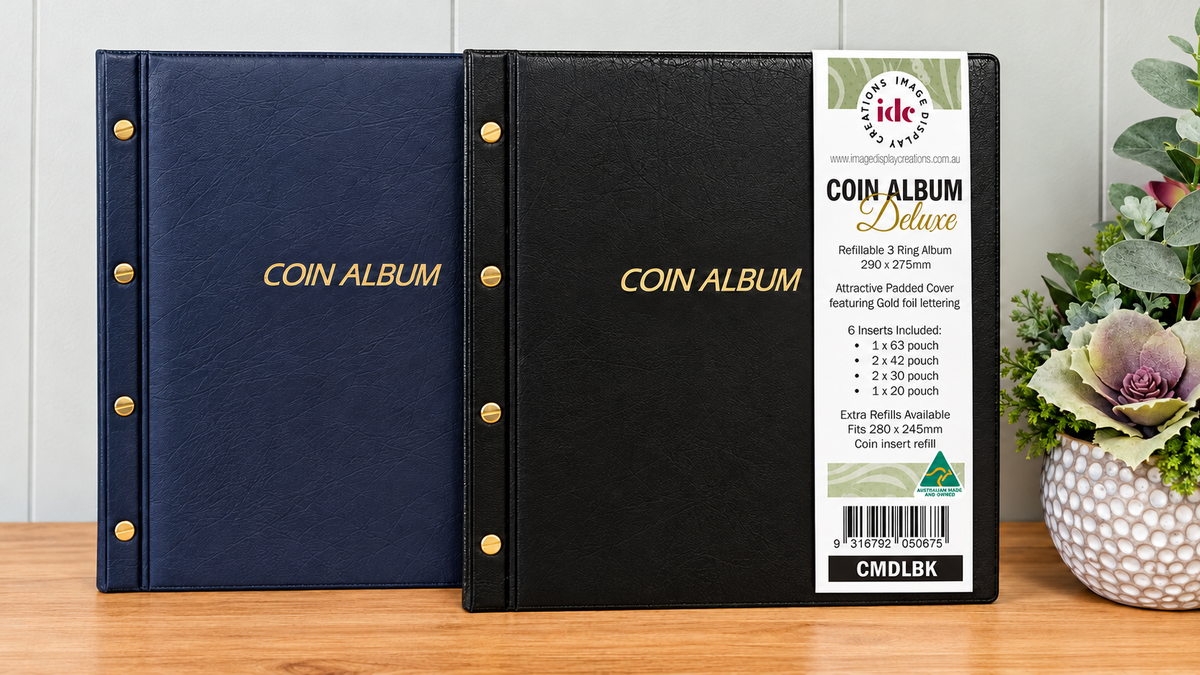 Coin Album Deluxe 290 x 275mm (Incl, refills)