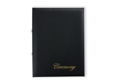 Notes Folders Foil Print Ceremony Black