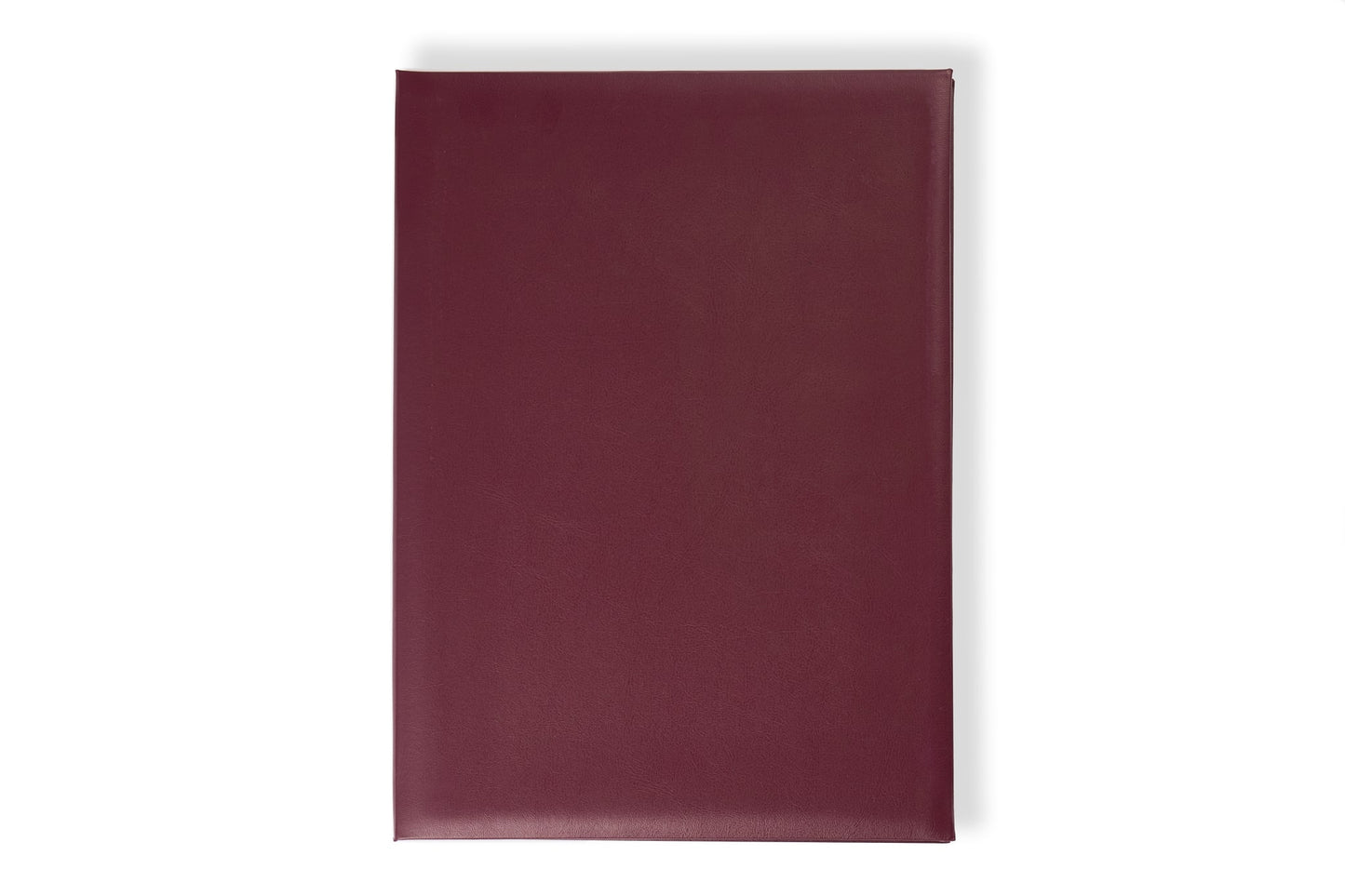 A4 Premium 2 Certificate Signing Folder Burgundy