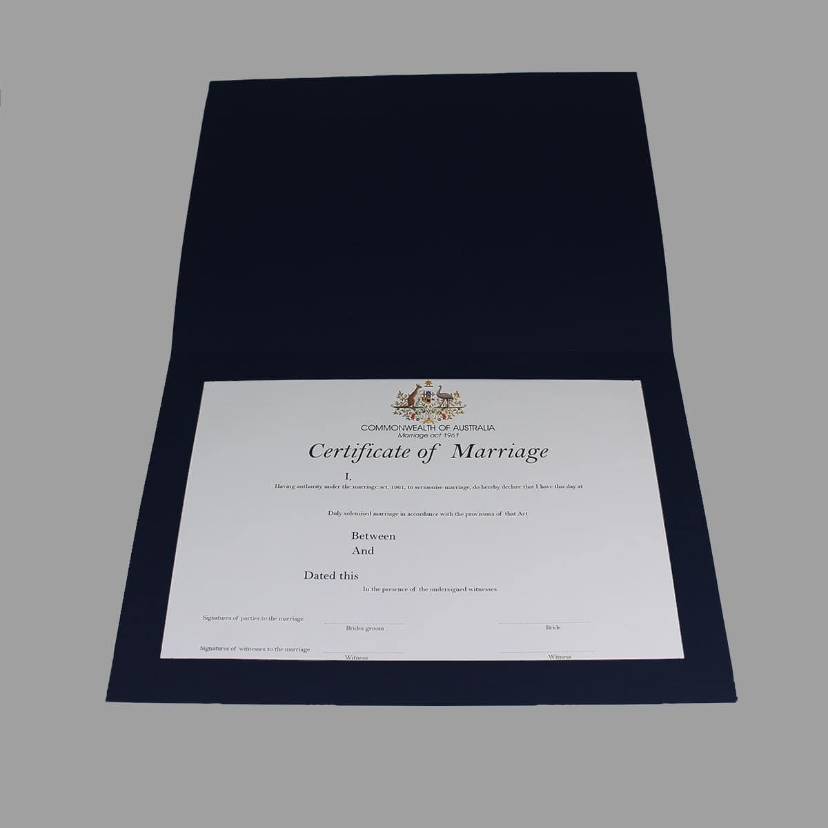 Certificate Folders Foil Printed Ceremony