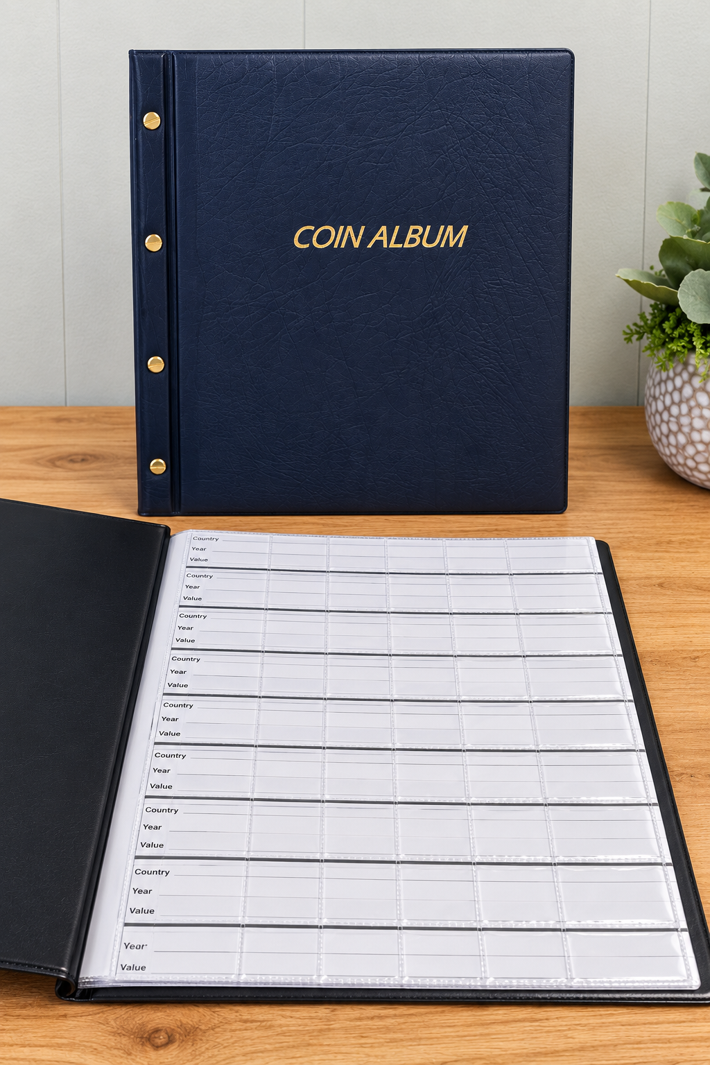 Coin Album Deluxe, 3 Ring