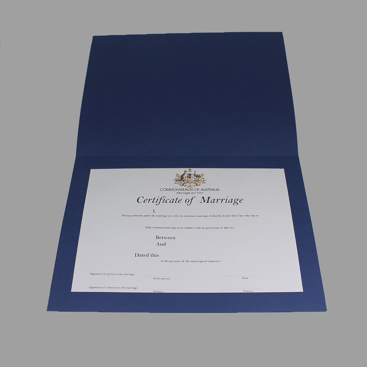 Certificate Folders Foil Printed Ceremony