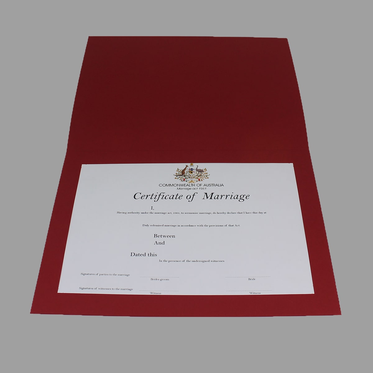 Certificate Folders Foil Printed Ceremony