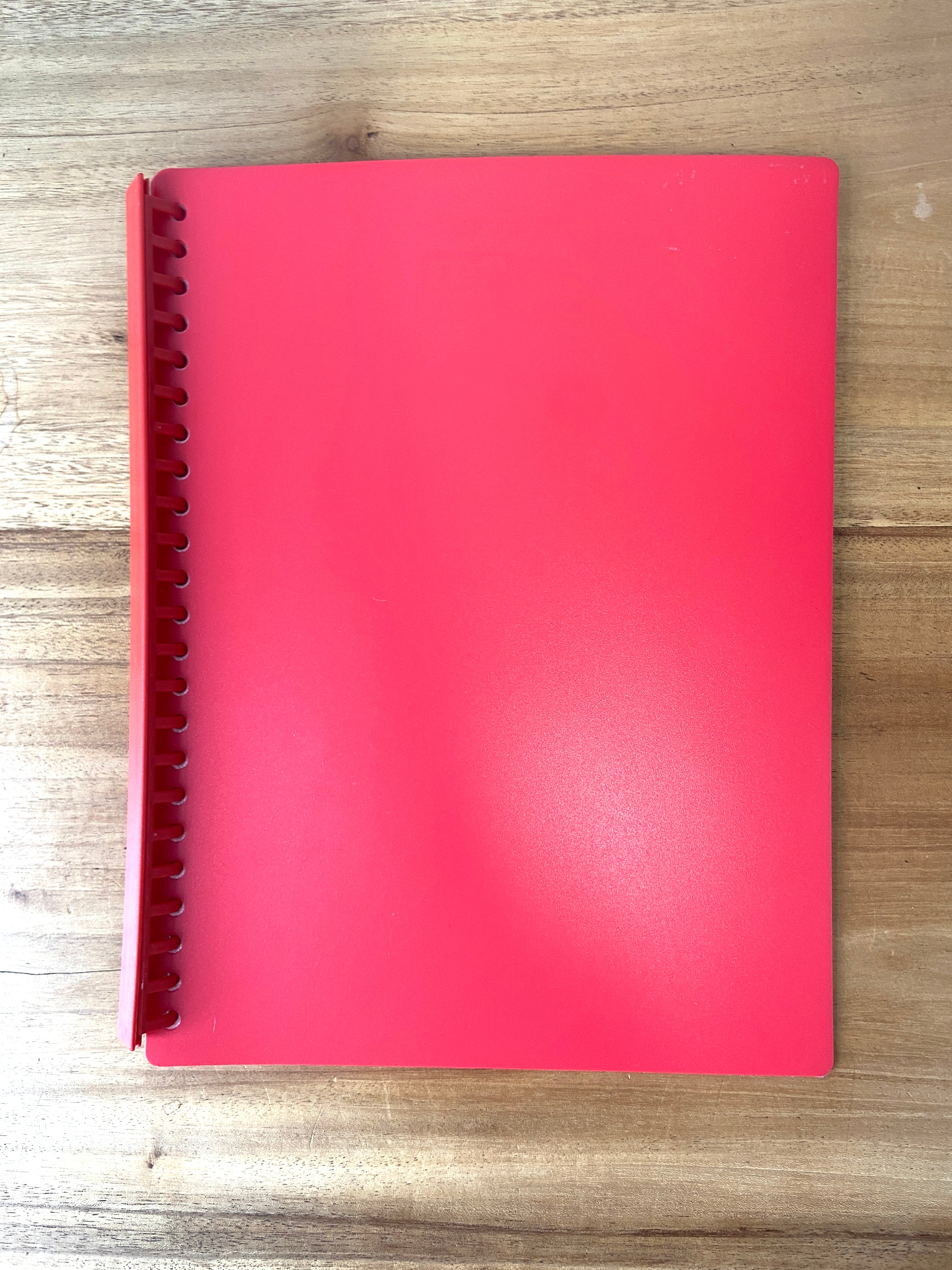 A4 PP Display Book - Red - Screen Print – Image Display Creations