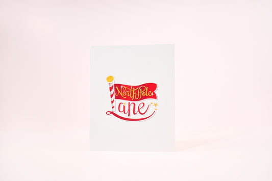 North Pole Lane Santa Folder