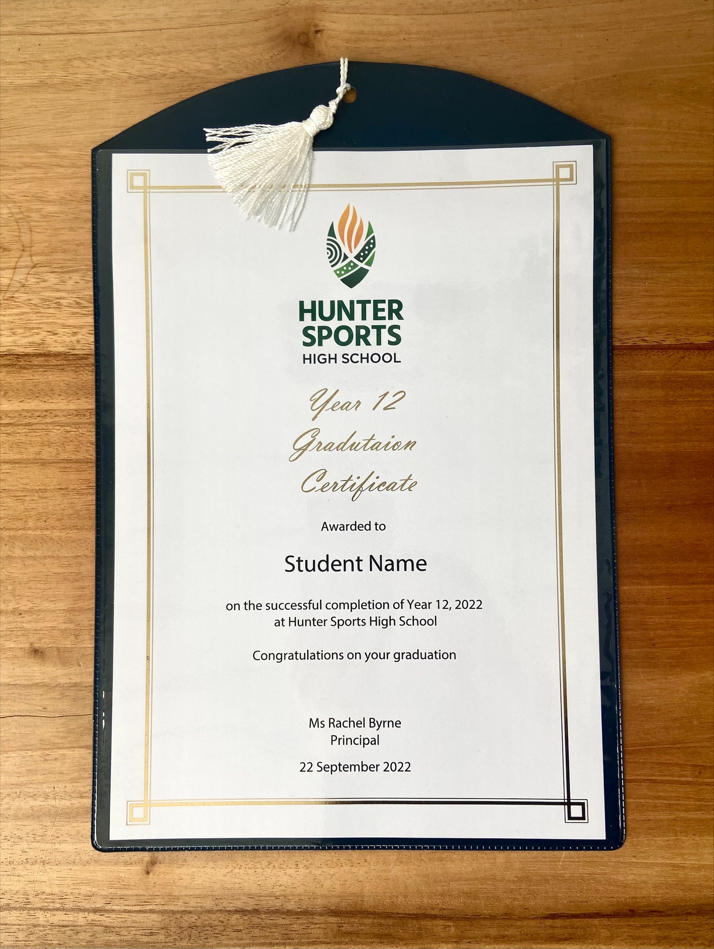 Certificate Pockets Tassel